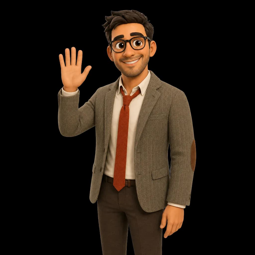 Mr Credit qui salue de la main